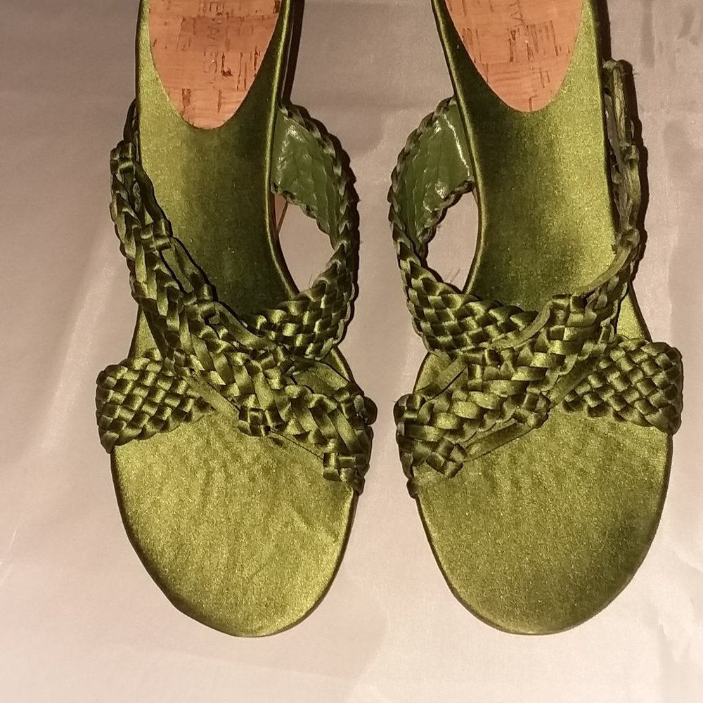 Nine West. Cork Wedge Shoes, Size 7.5M